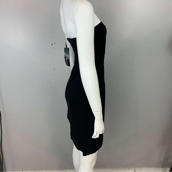 New! Allen B by Allen Schwartz Dress Mini Hi-Lo Strapless Sleeveless Cocktail - Picture 8 of 8